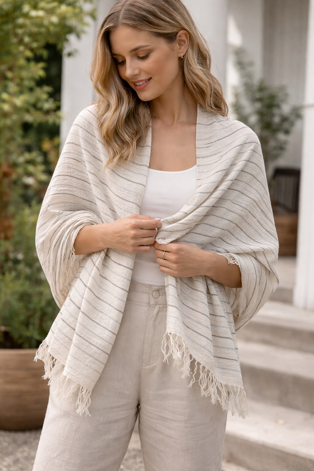 Bath Towel - cotton linen mix
