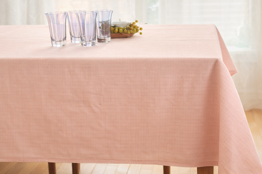 Dusty Pink Cotton Table Cloth