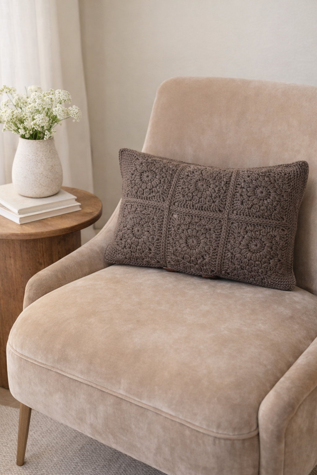 Handmade Crochet Pillow