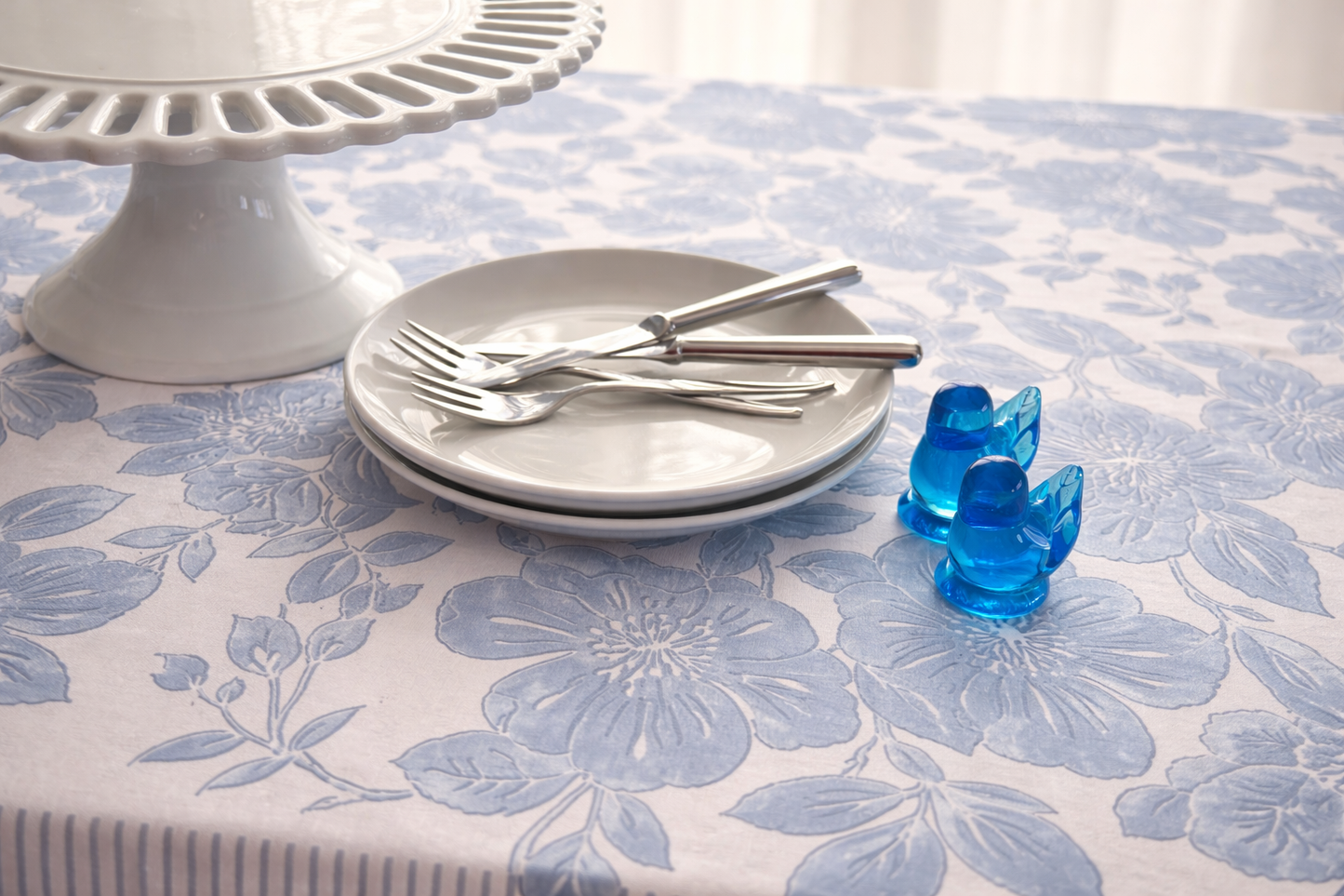Cottage Blue  Table Cloth