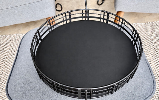 Metal Matt Black Tray