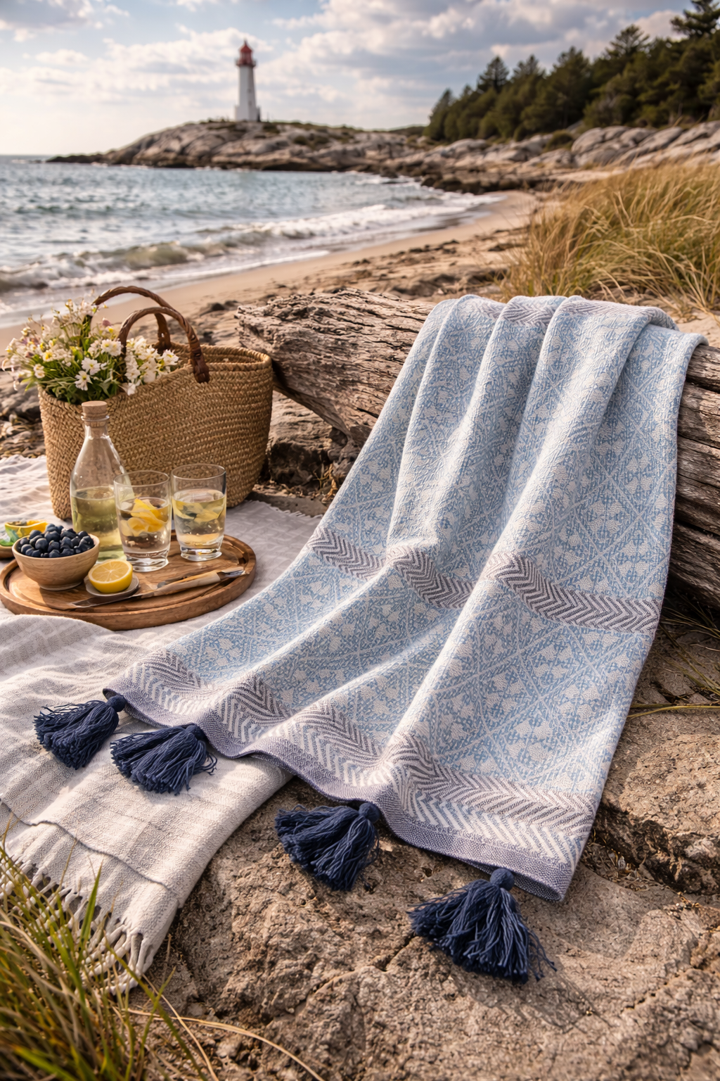 Powder Blue Bath Towel
