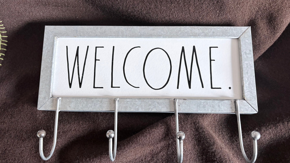 Galvanized metal hanger