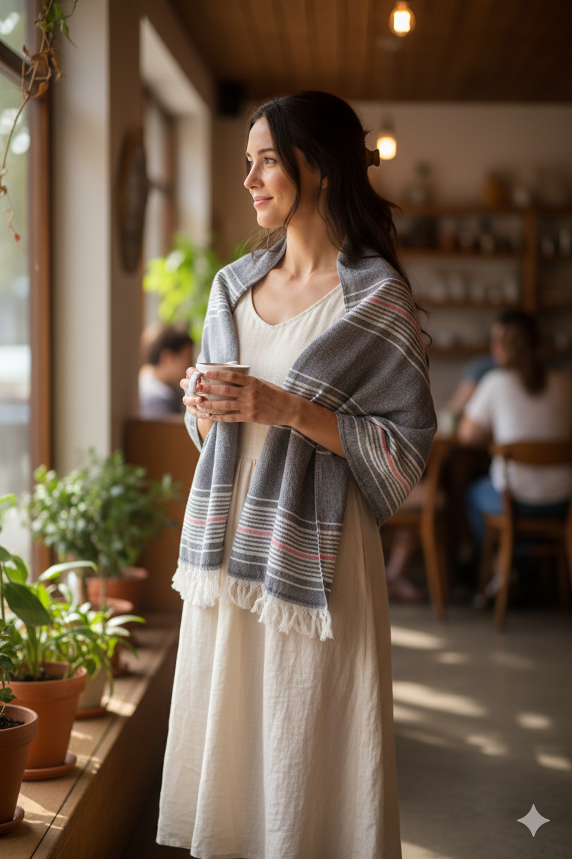 Striped Bath Towel