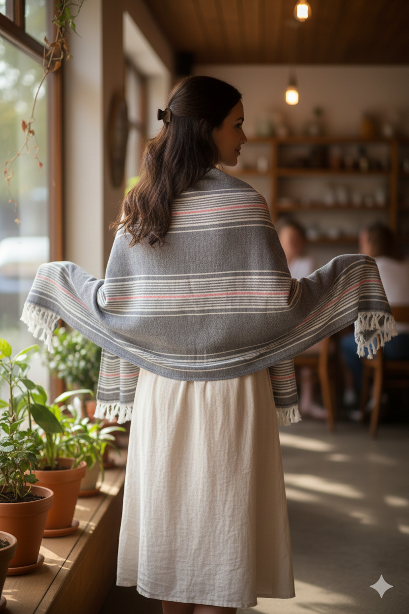 Striped Bath Towel