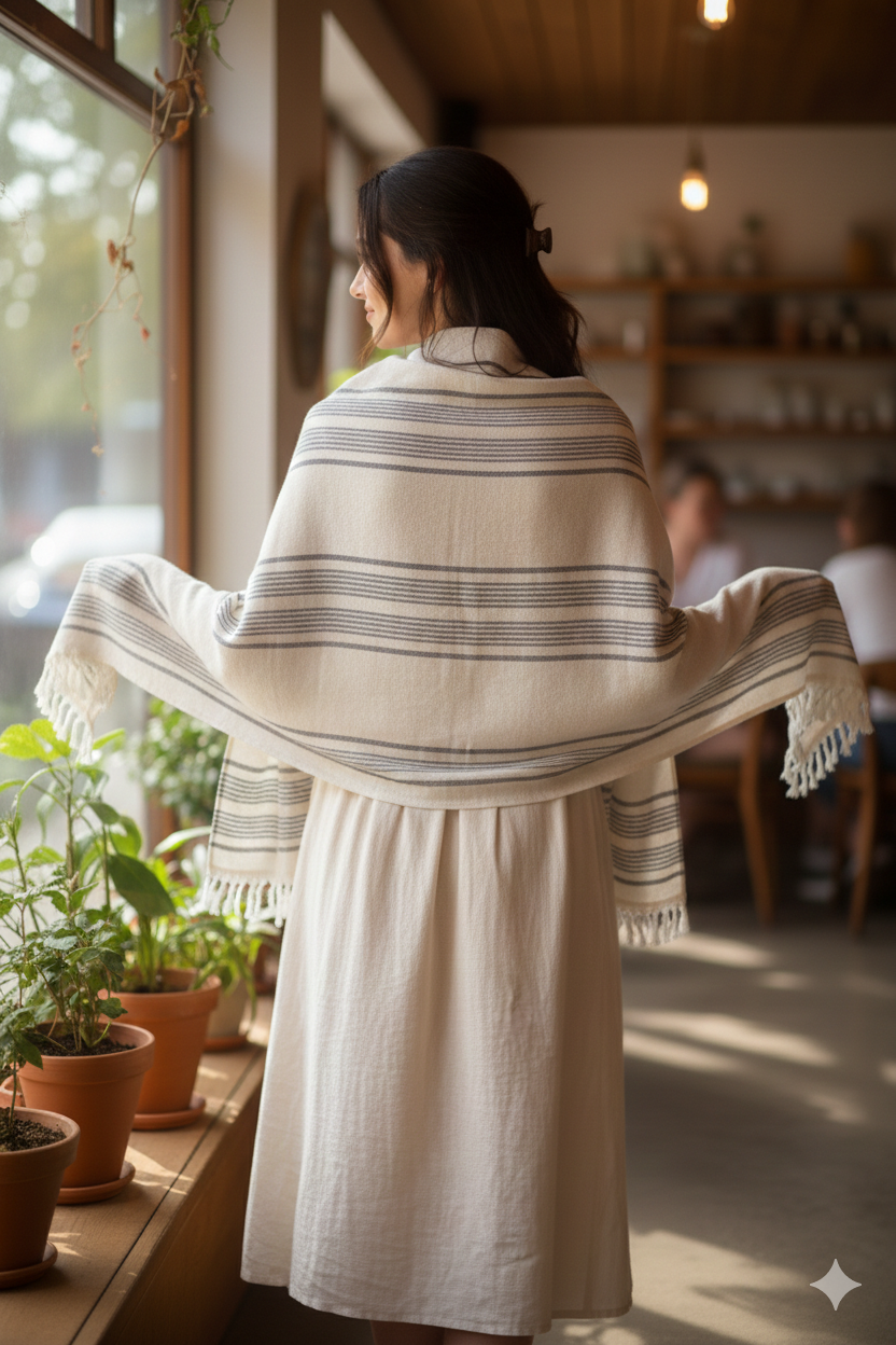 Striped Bath Towel