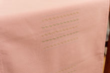 Load image into Gallery viewer, Pink cotton double sided table runner
