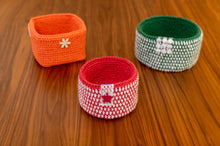 Load image into Gallery viewer, Cotton crochet basket
