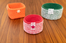 Load image into Gallery viewer, Cotton crochet basket
