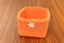 Load image into Gallery viewer, Cotton crochet basket
