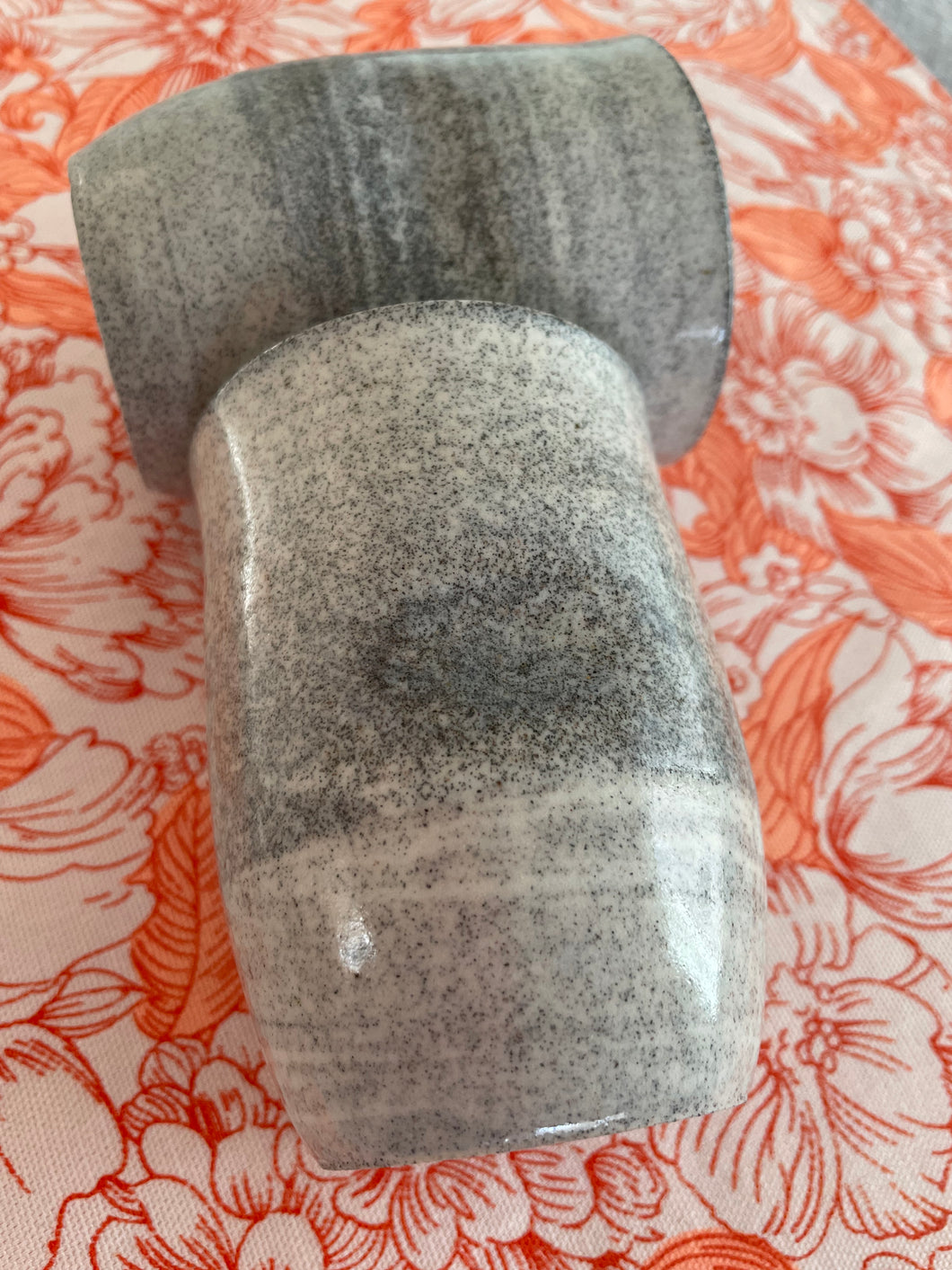 Grey dimpled tumblers