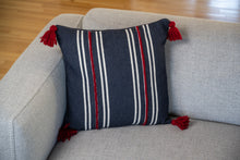 Load image into Gallery viewer, Dark Navy Throw with Tassels

