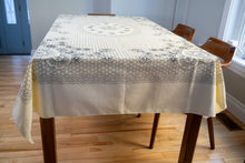 Load image into Gallery viewer, Honey comb and Flower Design Table Cloth
