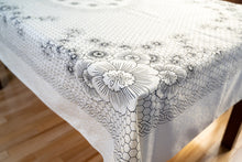 Load image into Gallery viewer, Honey comb and Flower Design Table Cloth
