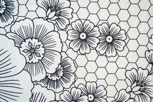 Load image into Gallery viewer, Honey comb and Flower Design Table Cloth

