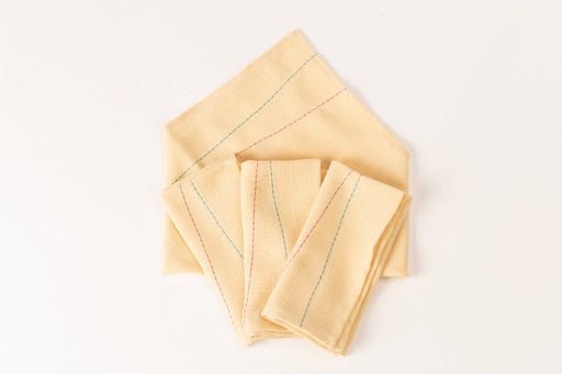 Yellow linen napkins