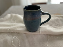 Load image into Gallery viewer, Blue glazed tall mugs
