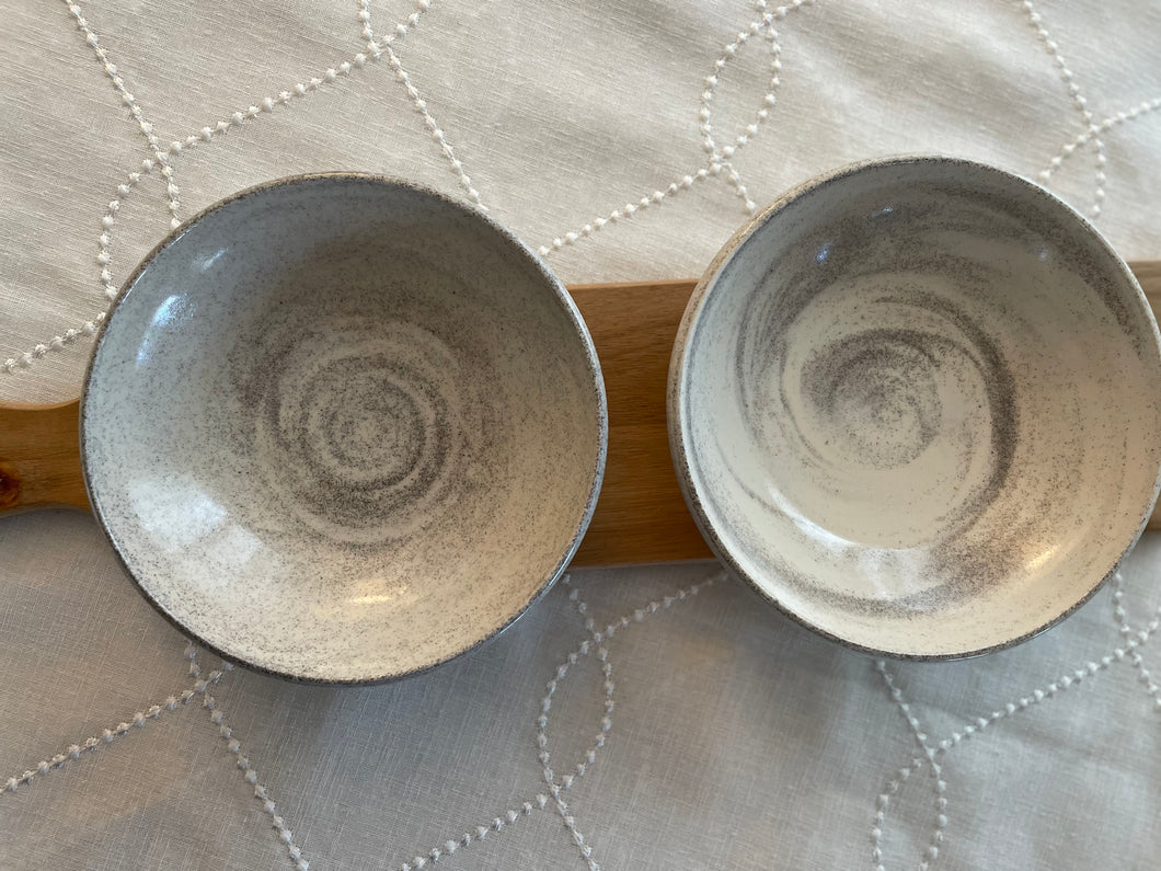 Grey ceramic bowl